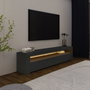 Hanah Home Soporte para TV Antracita con Luces LED